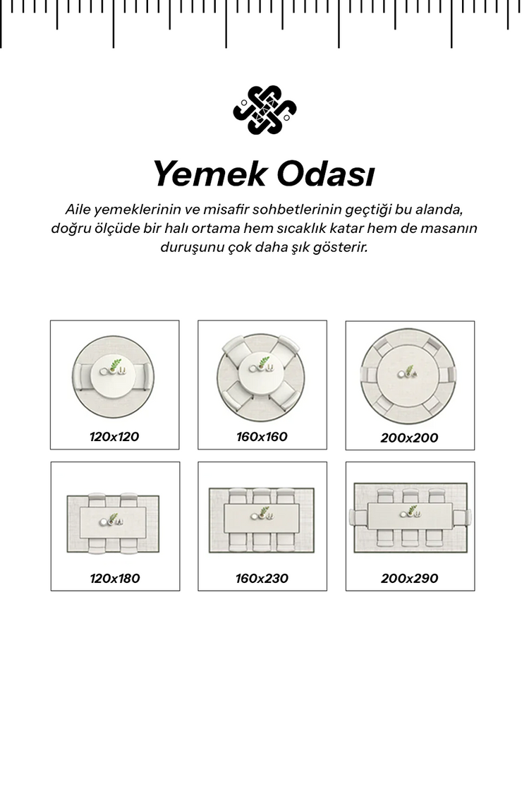 Yemek Odası ölçü rehberi — mobil