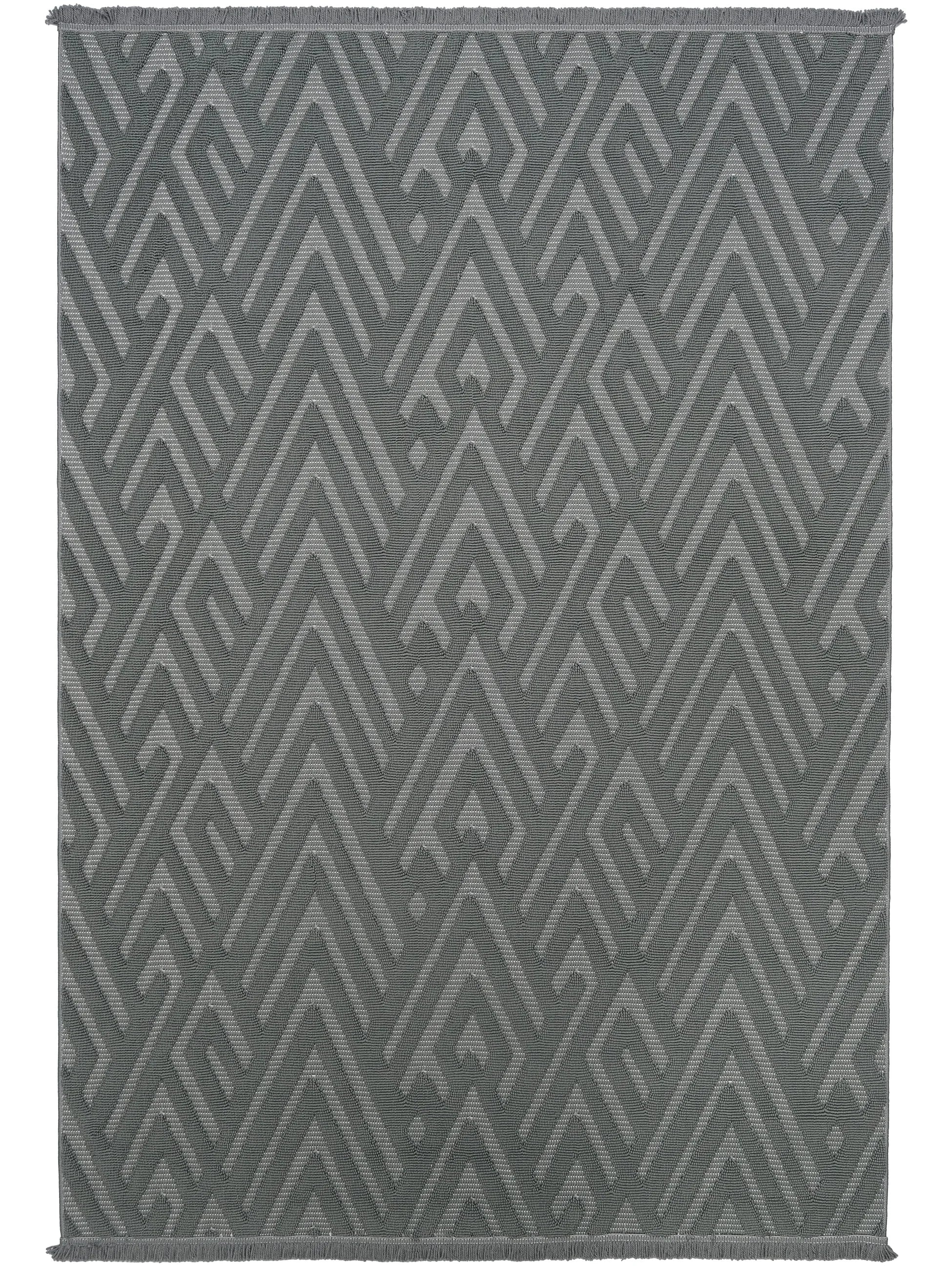 Ayteo Halı Dekor 1118 Antrasit Geometrik Desen İskandinav Halı