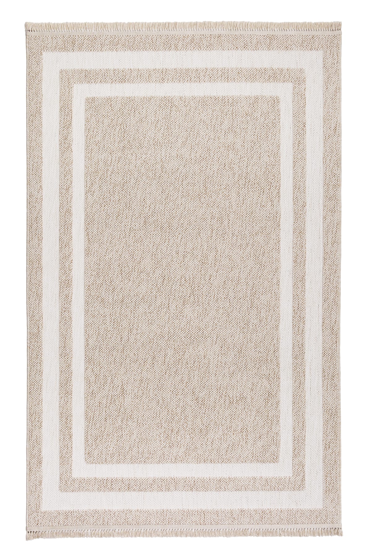 Ayteo Halı Comfort 19207D VİZON KREM Yumuşak Ve Parlak Tuşeli Modern Bukle Halı