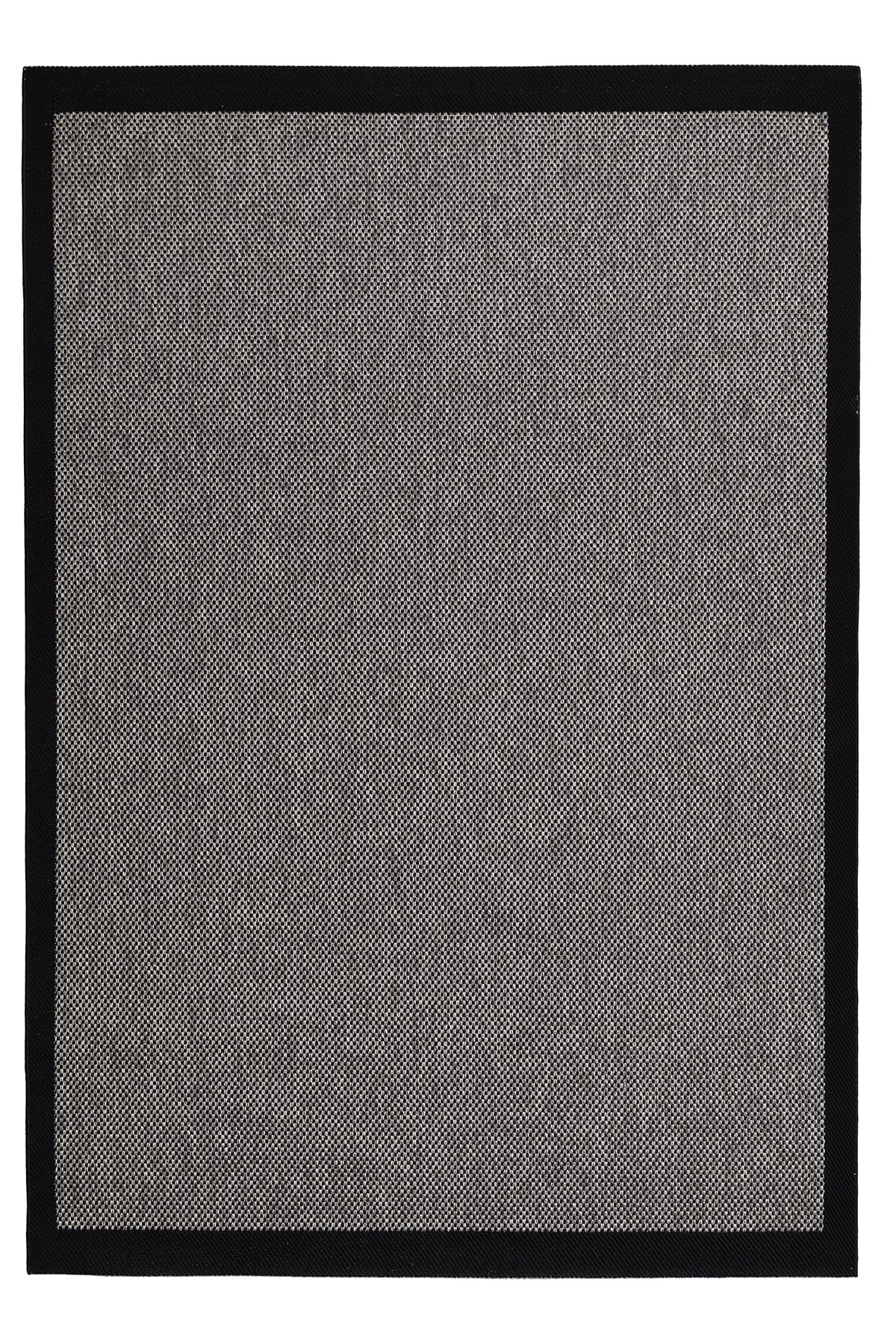 Ayteo Halı Sisal 1148 Gri Siyah Silinebilir Yumuşak Tuşeli Sisal Halı