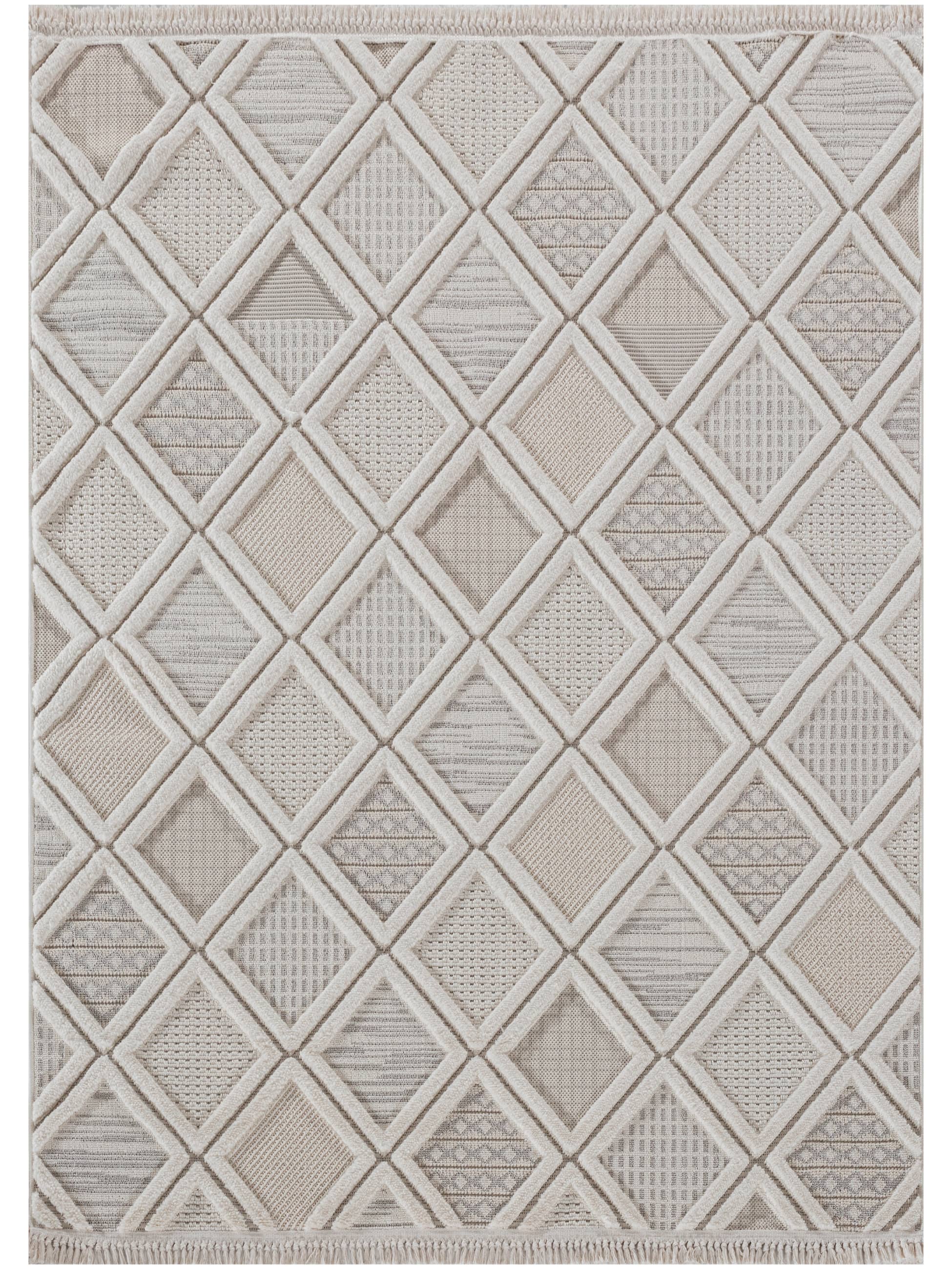 Ayteo Halı Soho 1086 Gri – Geometrik Desenli Modern İskandinav Halı